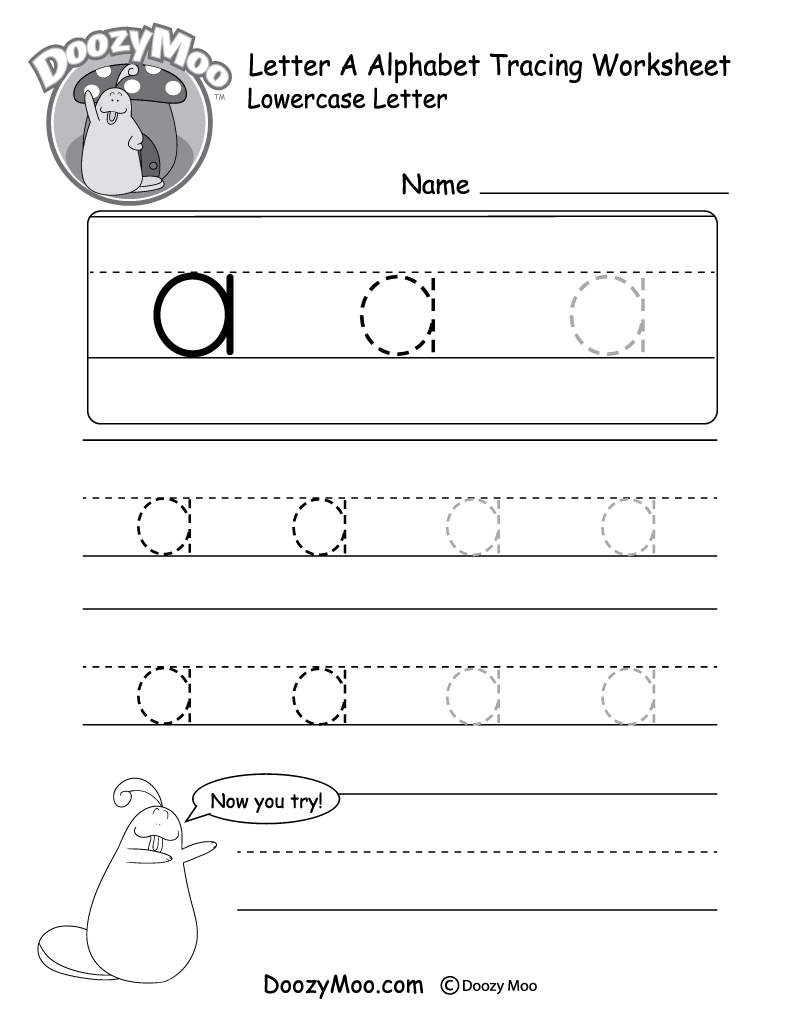 Lowercase Letter Tracing Worksheets (Free Printables inside Hollow Letters For Tracing