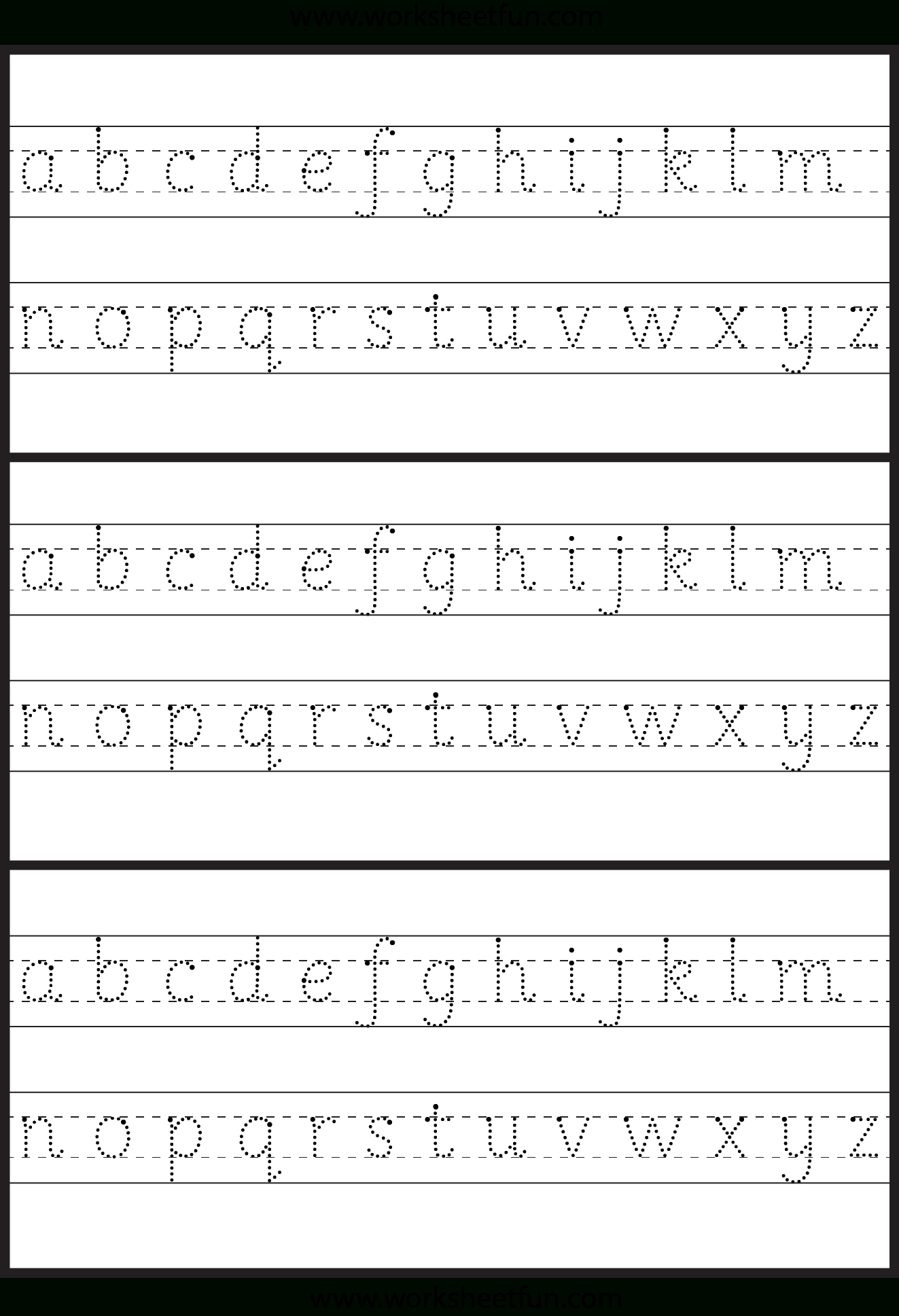 Lowercase/ Small Letter Tracing Worksheet | Letter Tracing in Small Letters Tracing Worksheets