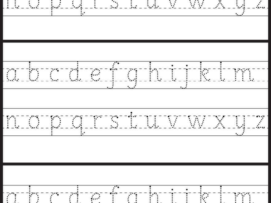 Lowercase/ Small Letter Tracing Worksheet | Letter Tracing inside Small Alphabet Letters Tracing Worksheets