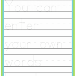 Make Your Own Handwriting Practice | Handwriting Practice inside Tracing Letters Of Your Name