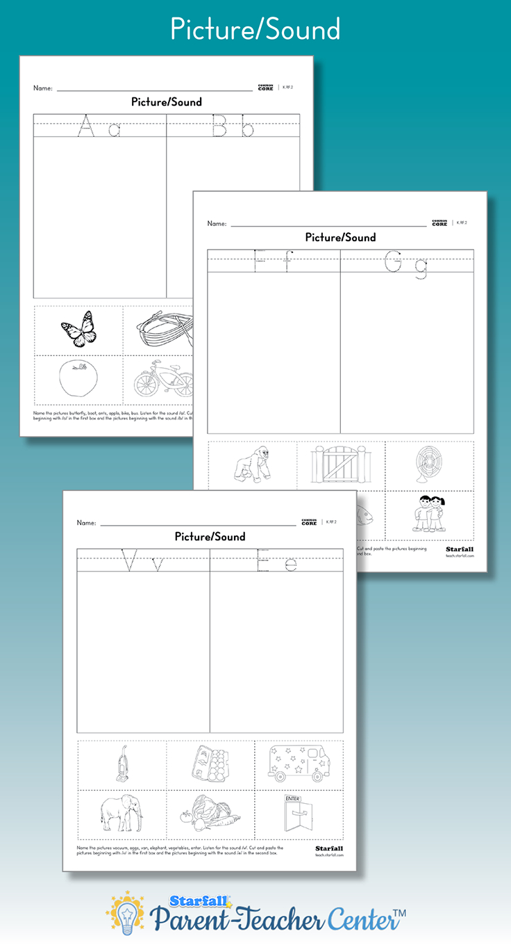 Match The Pictures To The Beginning Letter/sound regarding Tracing Letters Worksheets Generator