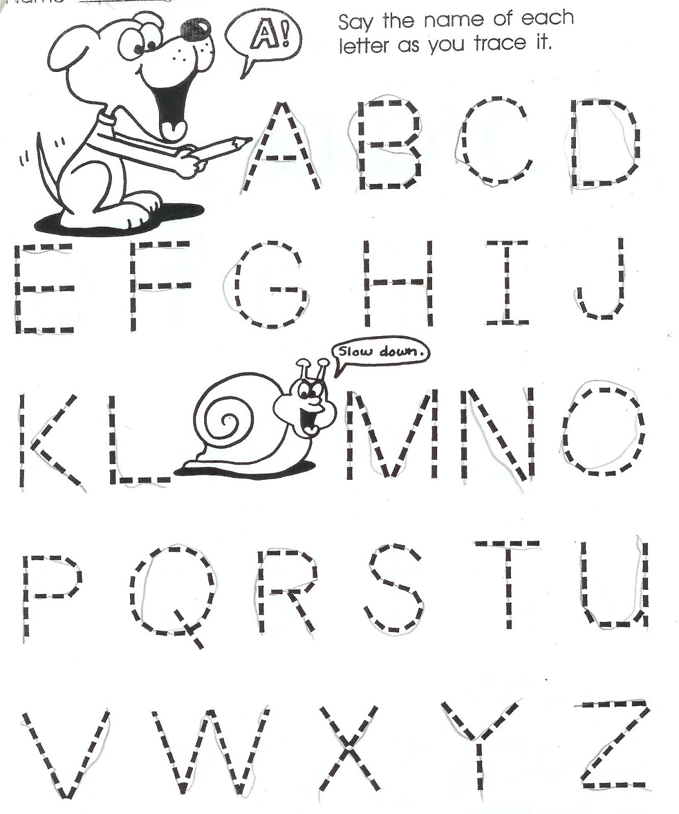 Tracing Letters For 4 Year Olds | TracingLettersWorksheets.com