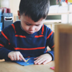 Montessori Encyclopedia: Sandpaper Letters - Baan Dek with Tracing Sandpaper Letters