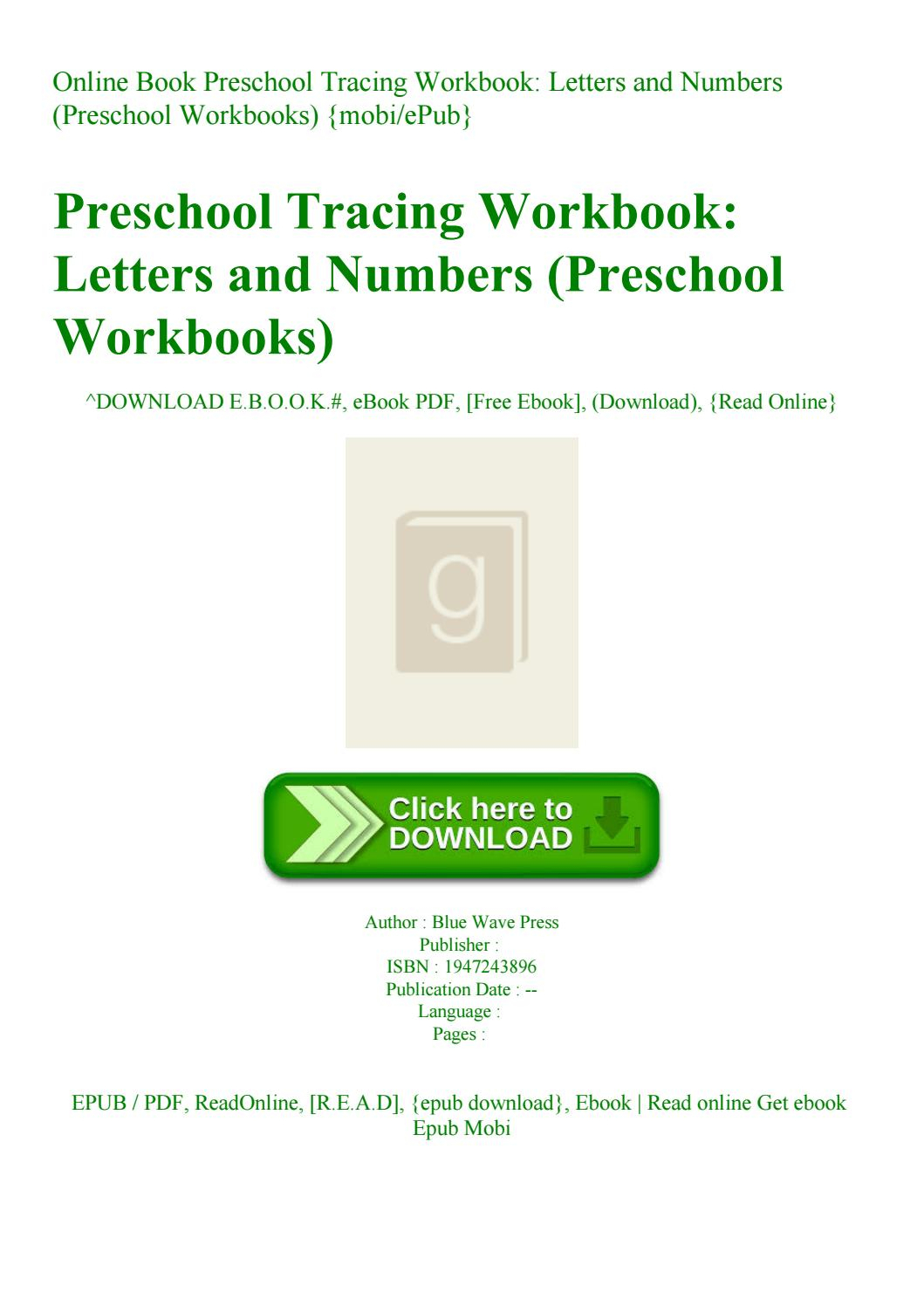 Online Book Preschool Tracing Workbook Letters And Numbers pertaining to Tracing Letters And Numbers Pdf