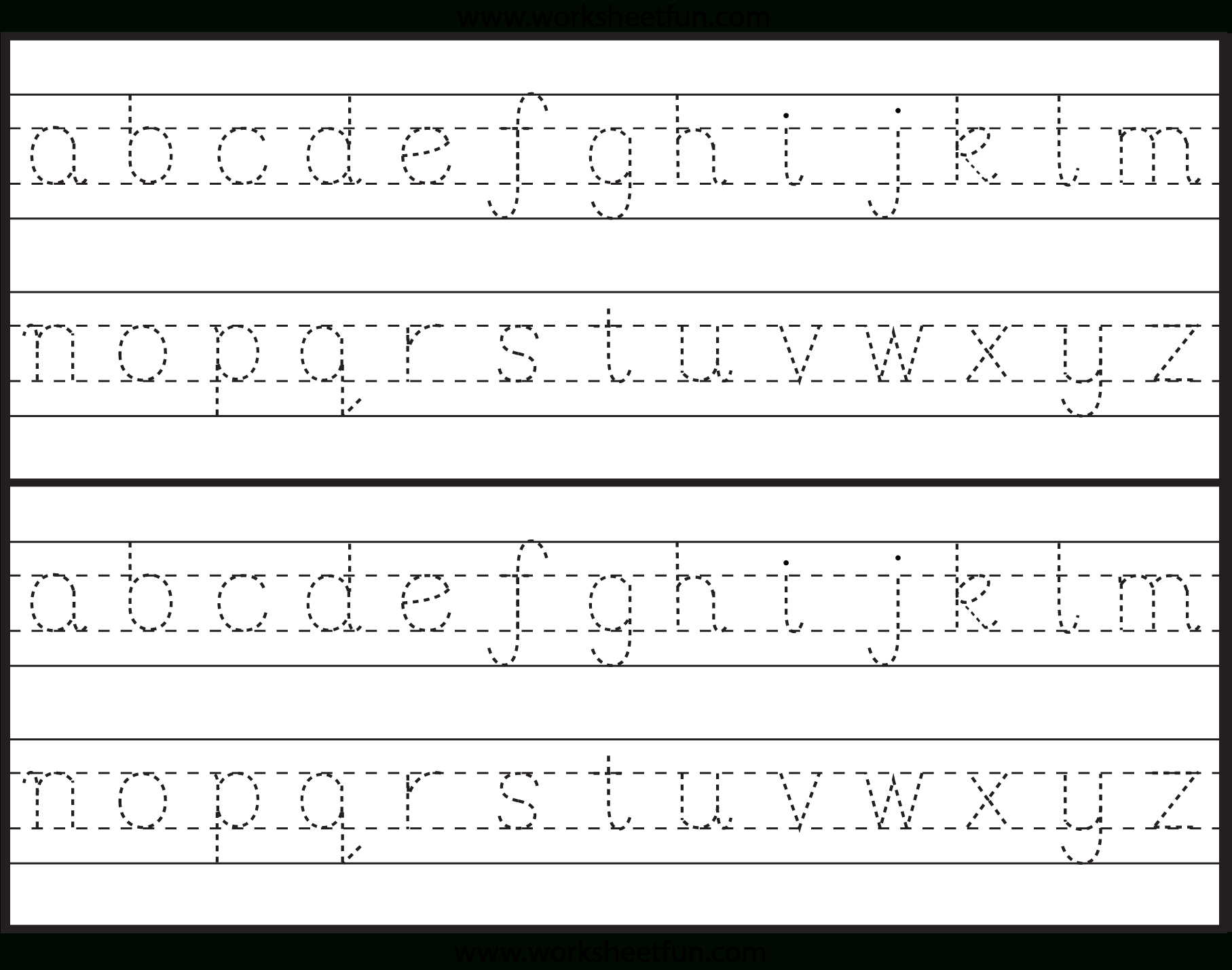 Owercase Etter Tracing | Letter Tracing Worksheets, Alphabet throughout Dotted Letters For Tracing Font