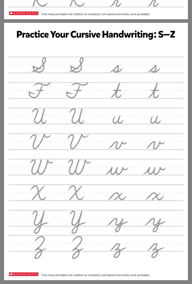 Script Tracing Letters | TracingLettersWorksheets.com