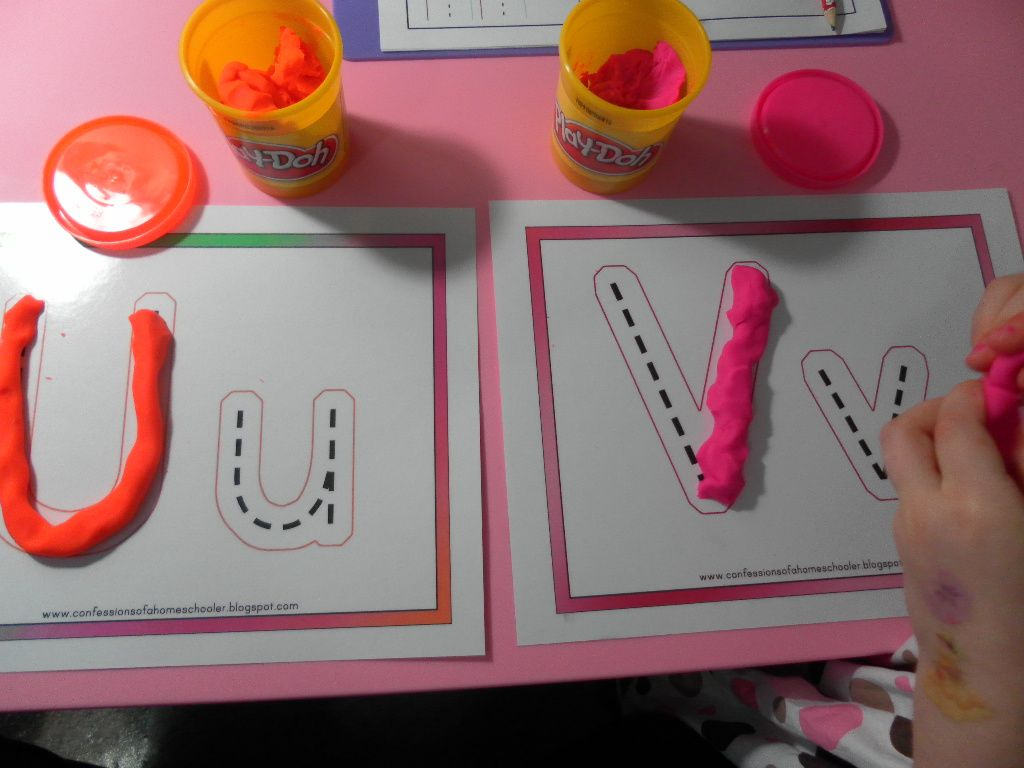 Play-Doh Letter Tracing throughout Tracing Letters With Playdough