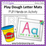 Play Dough Letter Mats For Letter Identification And Letter intended for Tracing Letters With Playdough