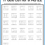 Pre Primary Worksheets Worksheet Ideas Alphabet Letter for Letter Tracing Worksheets Australia