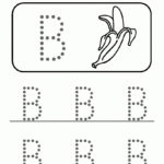 Preschool Uppercase Traceable Single Letter Alphabet for Trace Letter B Worksheets Preschool