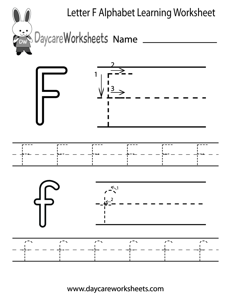 Preschoolers Can Color In The Letter F And Then Trace It inside Tracing Letter F Worksheets Preschool