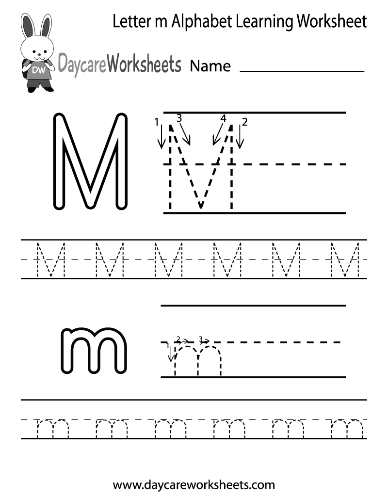 Preschoolers Can Color In The Letter M And Then Trace It in Tracing Letter M Worksheets Kindergarten