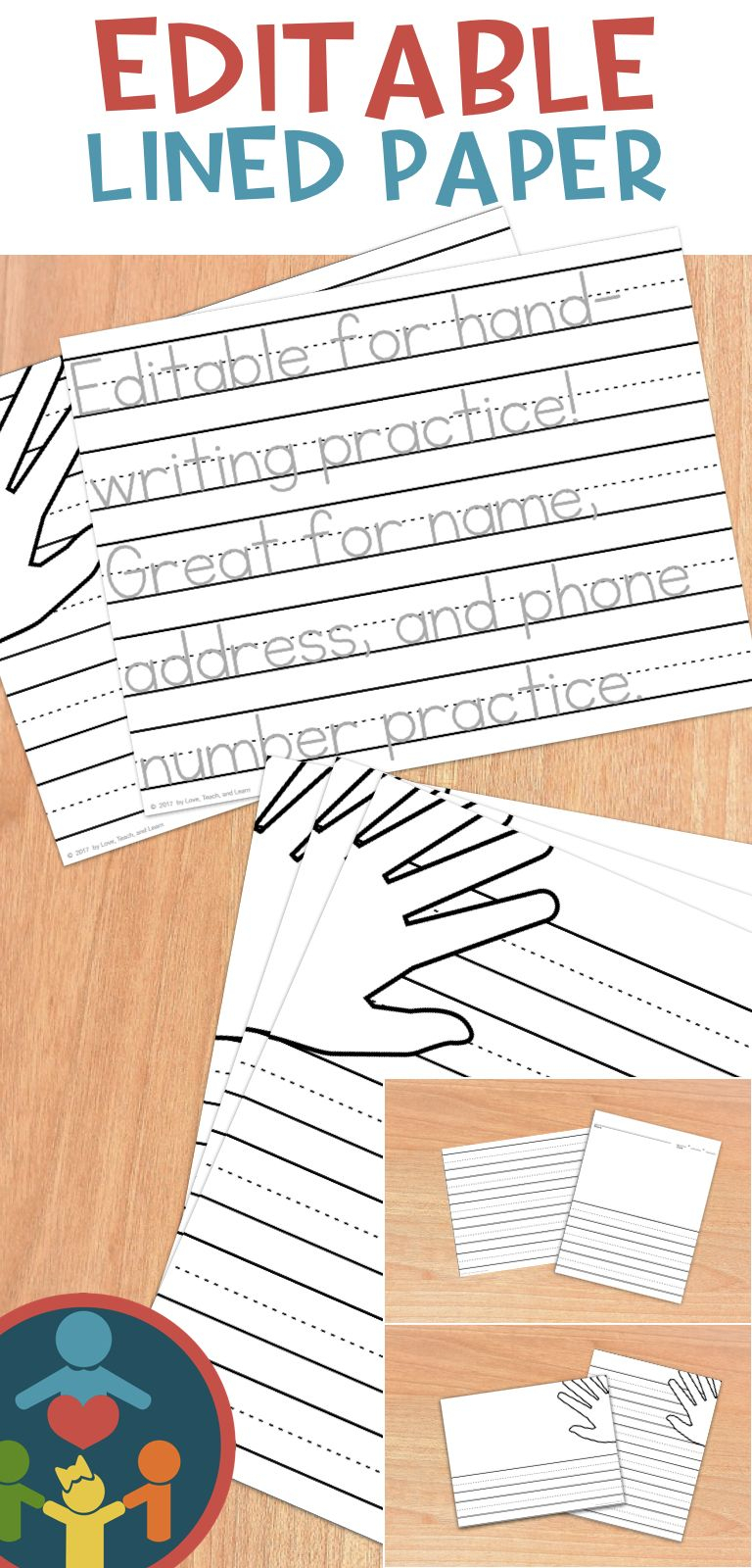 Editable Handwriting Paper