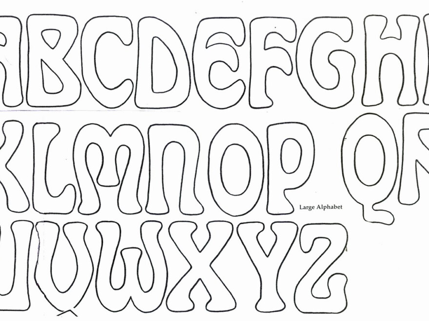Printable Bubble Letters To Trace | Download Them Or Print for Bubble Tracing Letters Printable