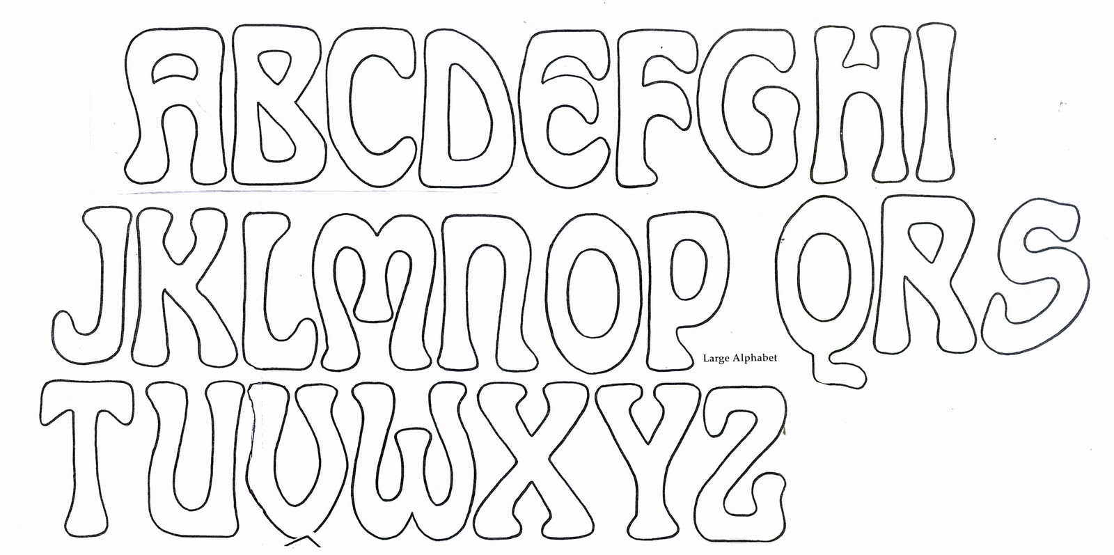 Printable Bubble Letters To Trace | Download Them Or Print for Bubble Tracing Letters Printable