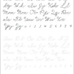 Printable Cursive Handwriting 5 Printable Cursive in Tracing Letters Worksheets Generator