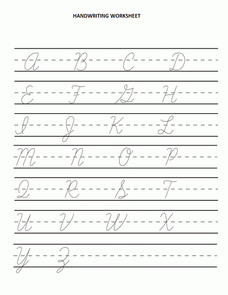 Printable Cursive Writing - Google Search | Cursive Writing pertaining to Abc Tracing Cursive Letters