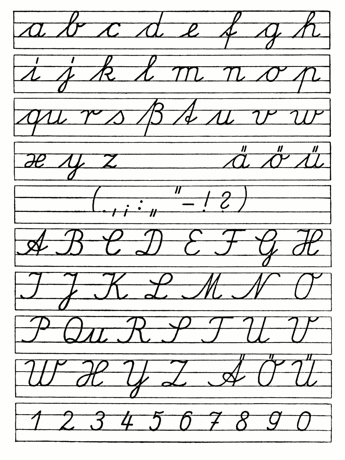Printable Elegant Cursive Writing A To Z 14 Gkmhl Cursive with regard to Tracing Cursive Letters Pdf