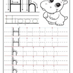 Printable Letter H Tracing Worksheets For Preschool intended for Tracing Letter H Worksheets