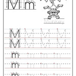 Printable Letter M Tracing Worksheets For Preschool with Printable Preschool Worksheets Tracing Letters
