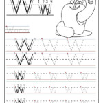 Printable Letter W Tracing Worksheets For Preschool regarding Action Alphabet Tracing Letters