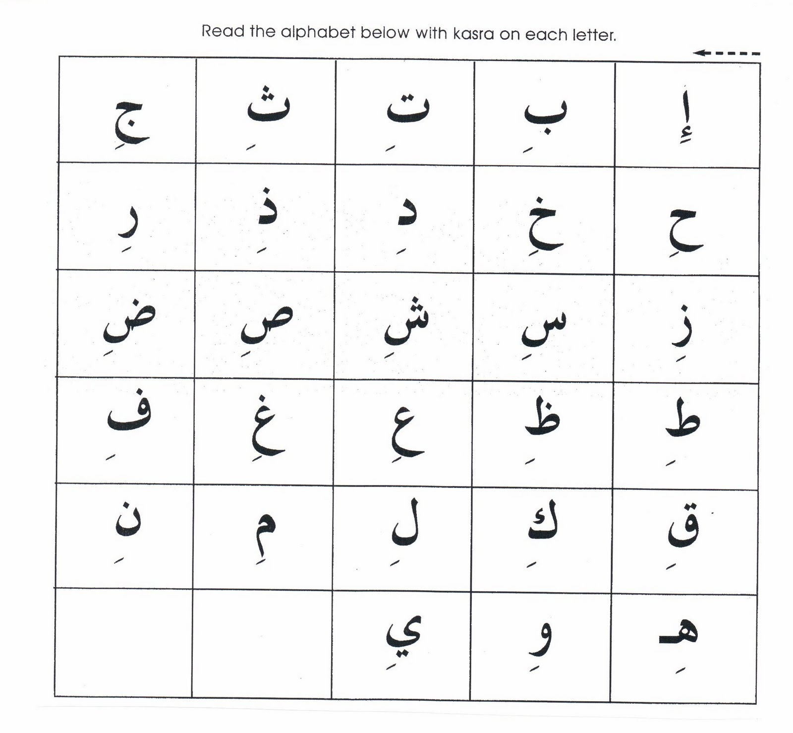 urdu letters tracing worksheets pdf