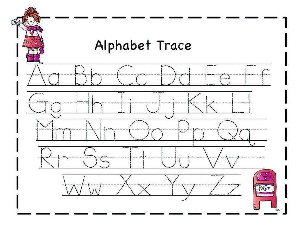 Printable Writing Eets For Year Olds Alphabet Tracing Free in Printable Tracing Letters