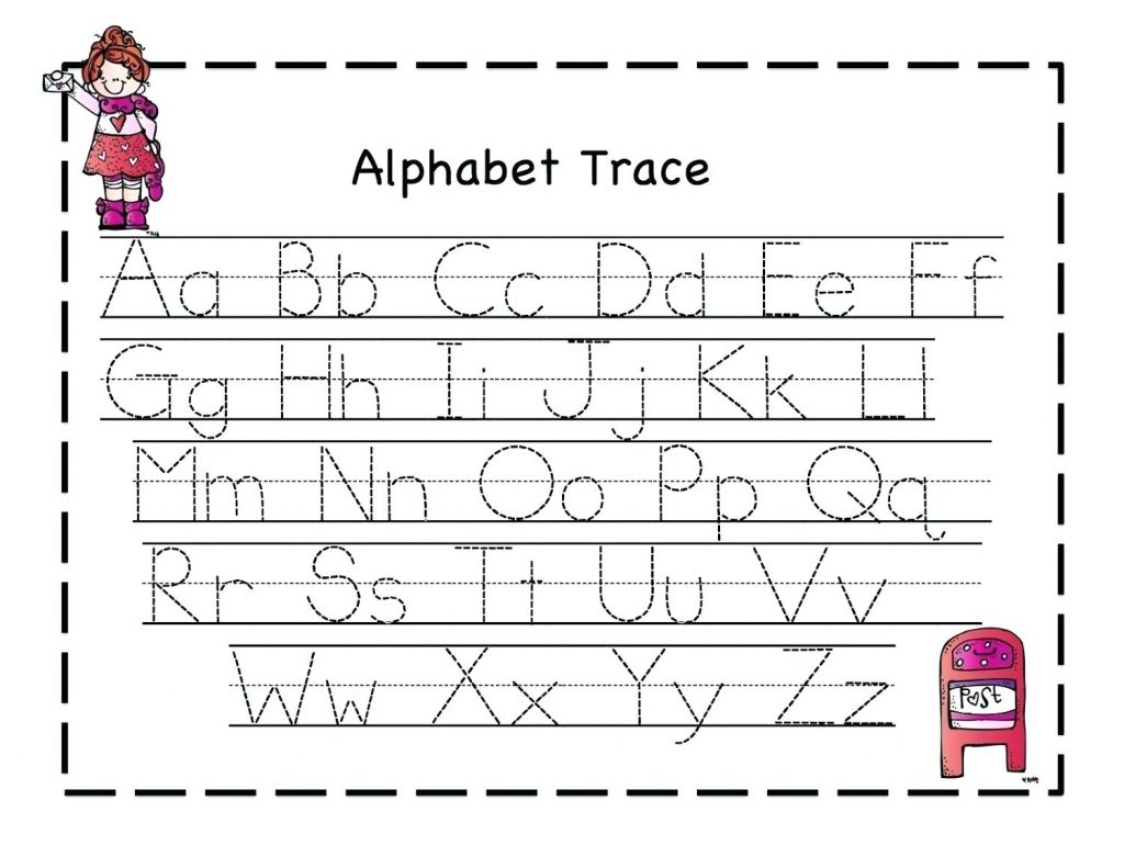 Printable Writing Eets For Year Olds Alphabet Tracing Free pertaining to Tracing Letters For 4 Year Olds