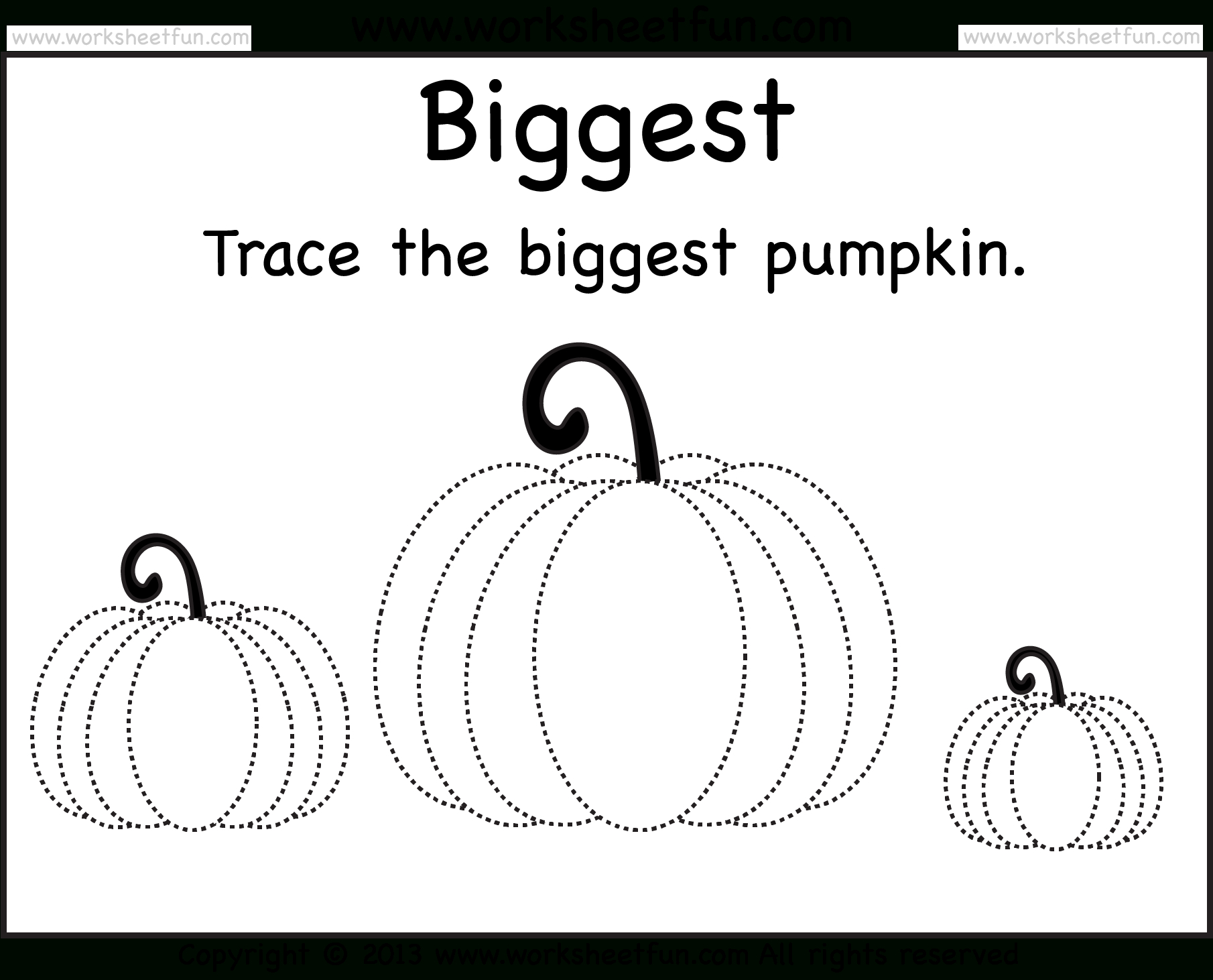 Pumpkin Tracing – 2 Worksheets / Free Printable Worksheets throughout Halloween Tracing Letters