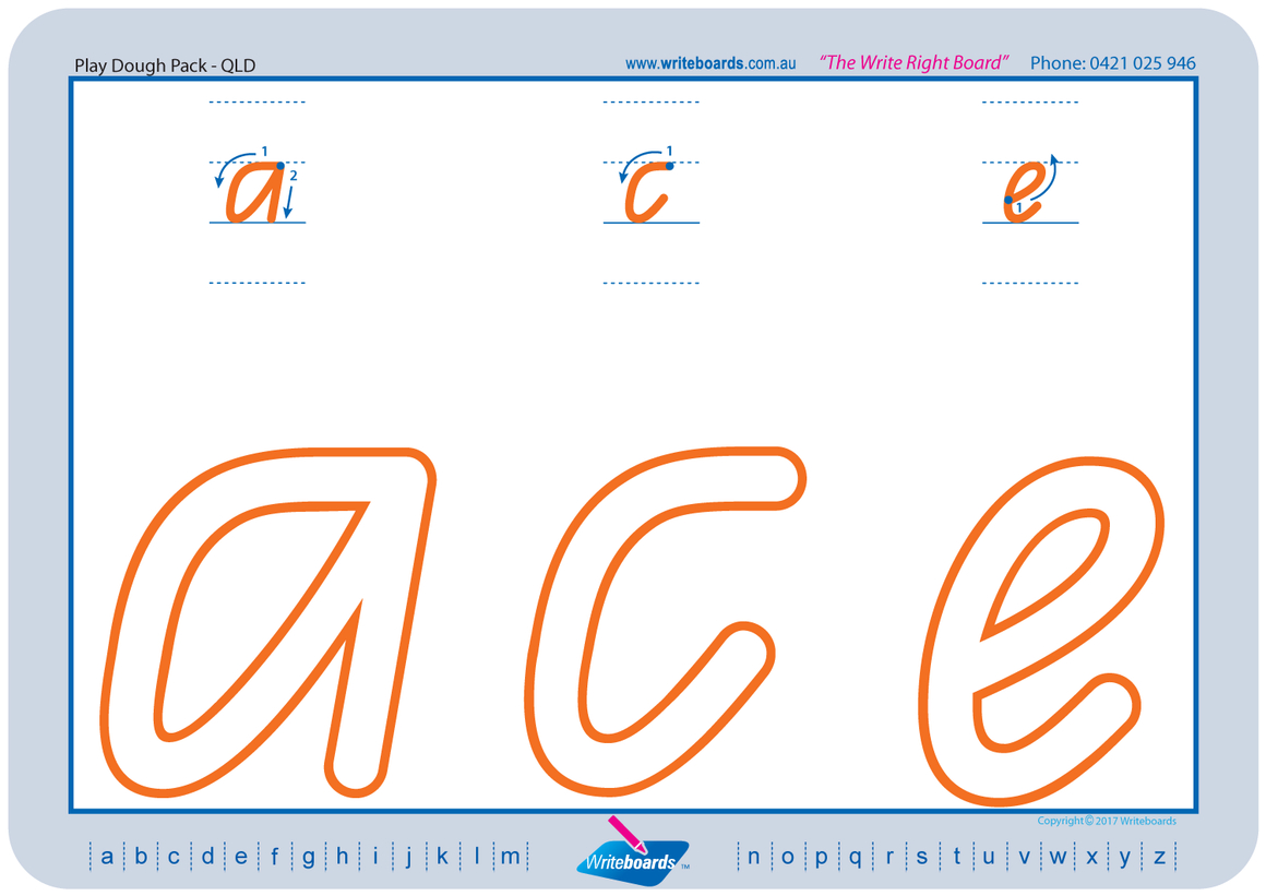 Qld Font Tracing Letters | TracingLettersWorksheets.com