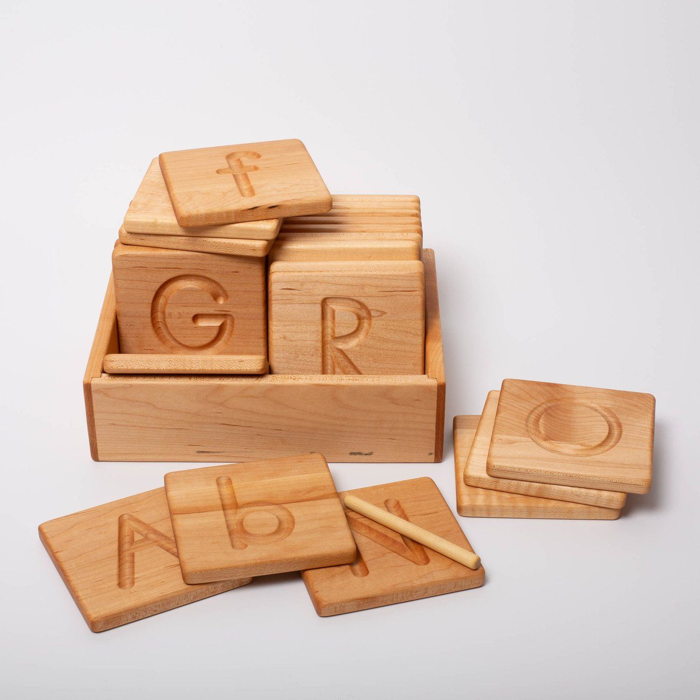Reversible Wooden Abc Cards | Printed | Abc Cards, Wooden regarding Tracing Letters On Wood