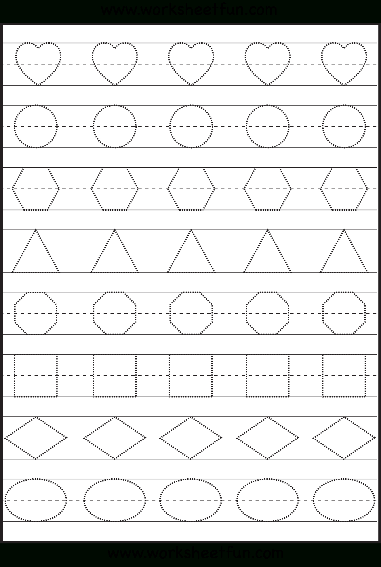 Shape Tracing, Letters &amp;amp; More - Lots Of Preschool Tracing regarding Tracing Letters And Shapes Worksheets