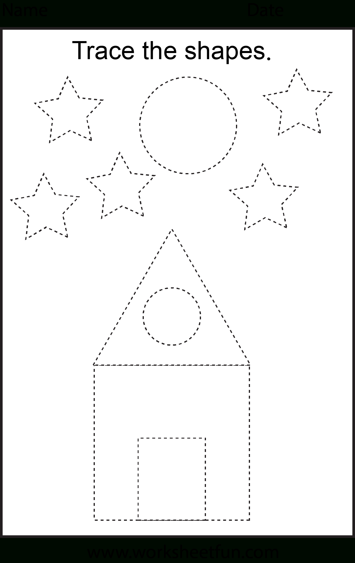 Shapes Tracing | Matemàtiques | Fichas Preescolar inside Tracing Shapes And Letters
