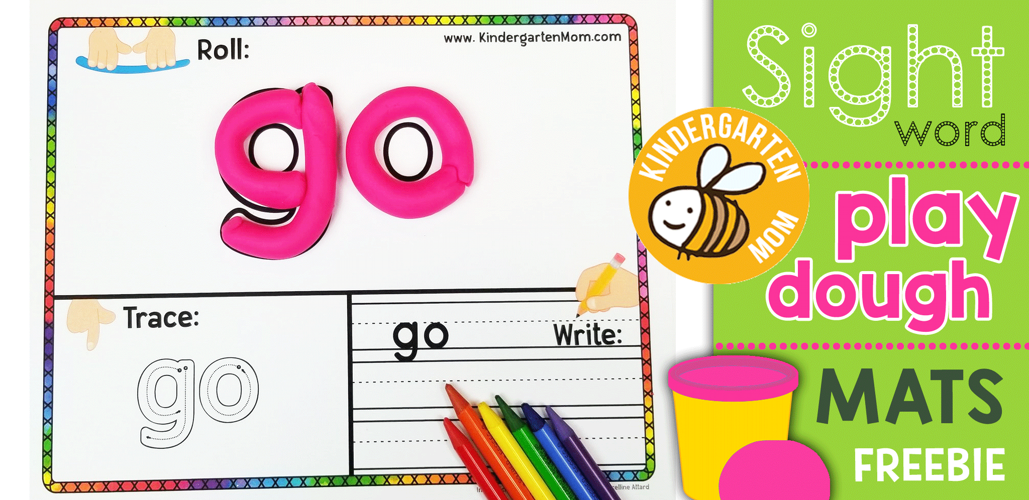 Sight Word Play Dough Mats - Kindergarten Mom for Tracing Letters With Playdough