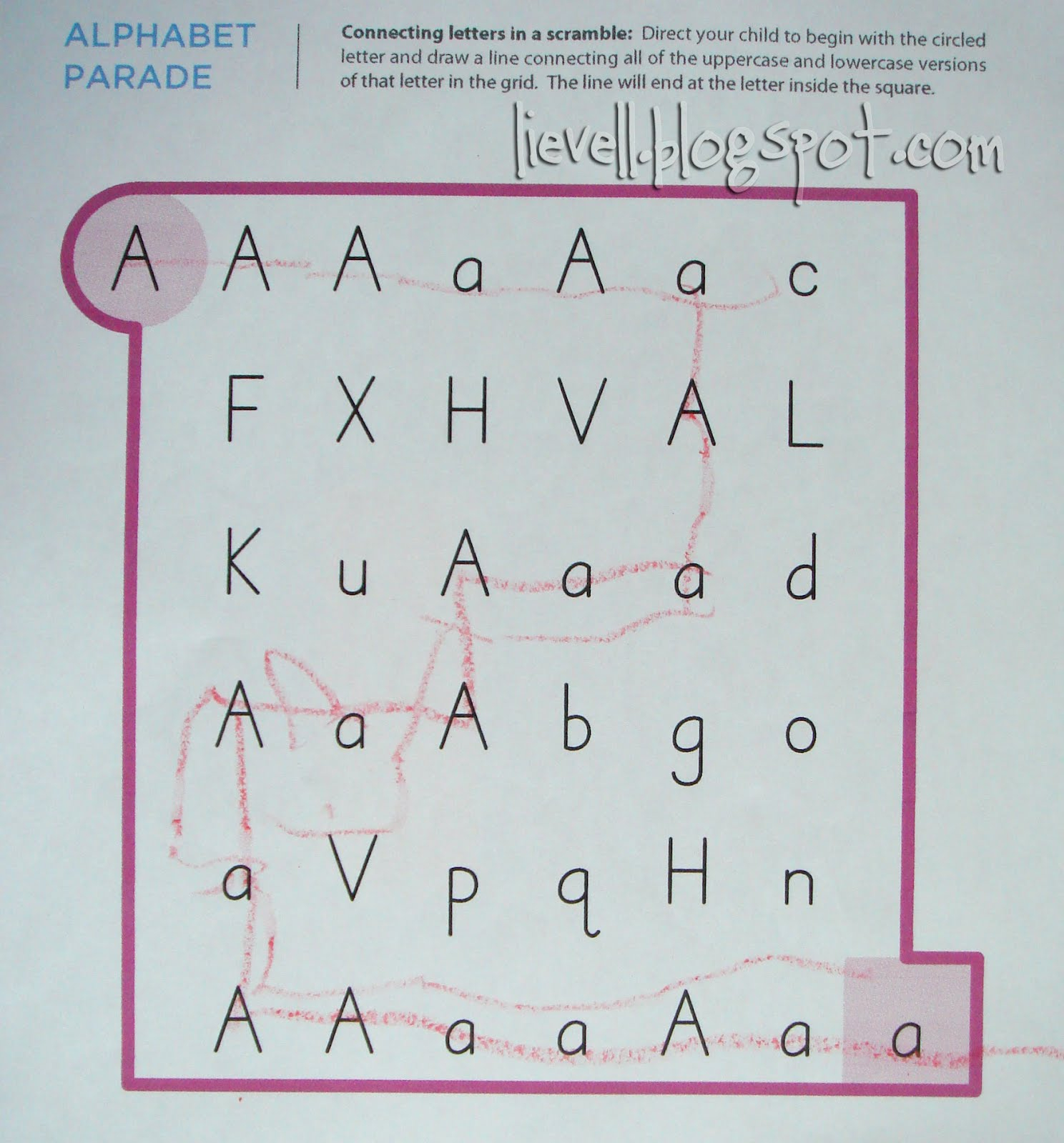 Simply-Hood: Letter A - Apples for Alphabet Parade Tracing Letters