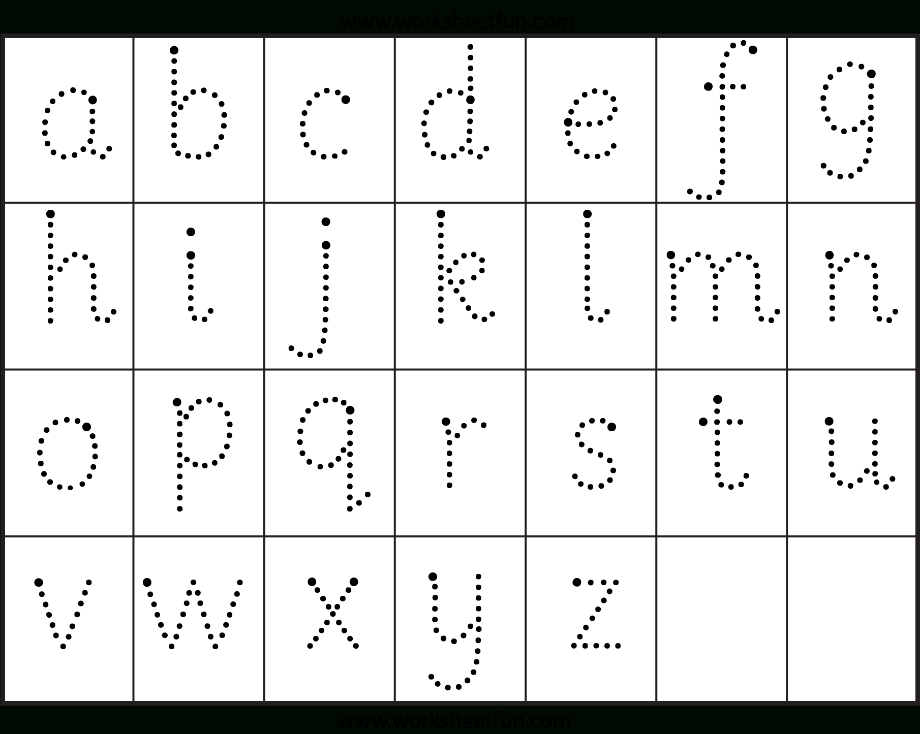 Small Letter Tracing Worksheet