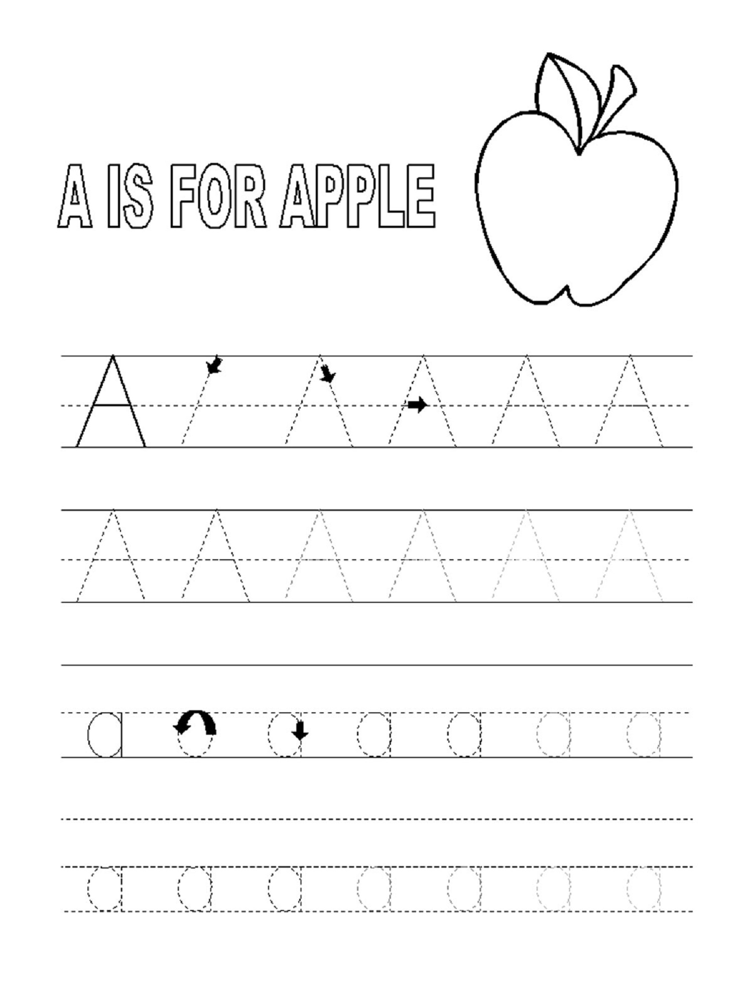 Printable Tracing Letters For 3 Year Olds | TracingLettersWorksheets.com