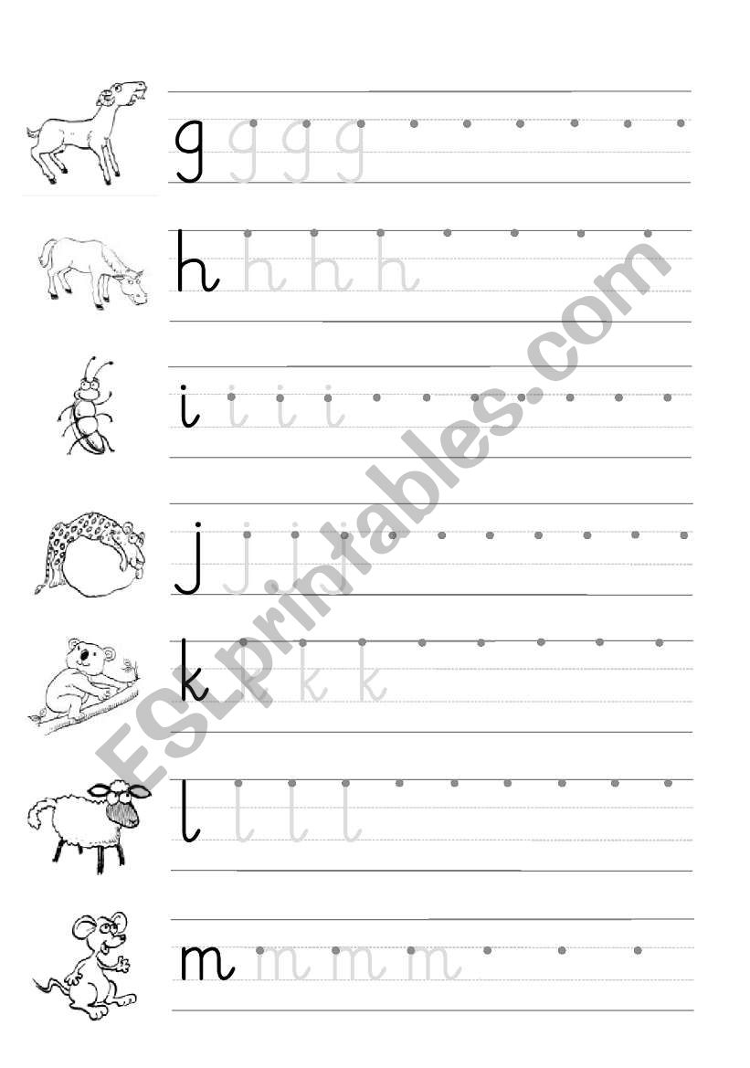 Trace And Copy - Esl Worksheethamadaasemsem regarding Tracing And Copying Letters Worksheets