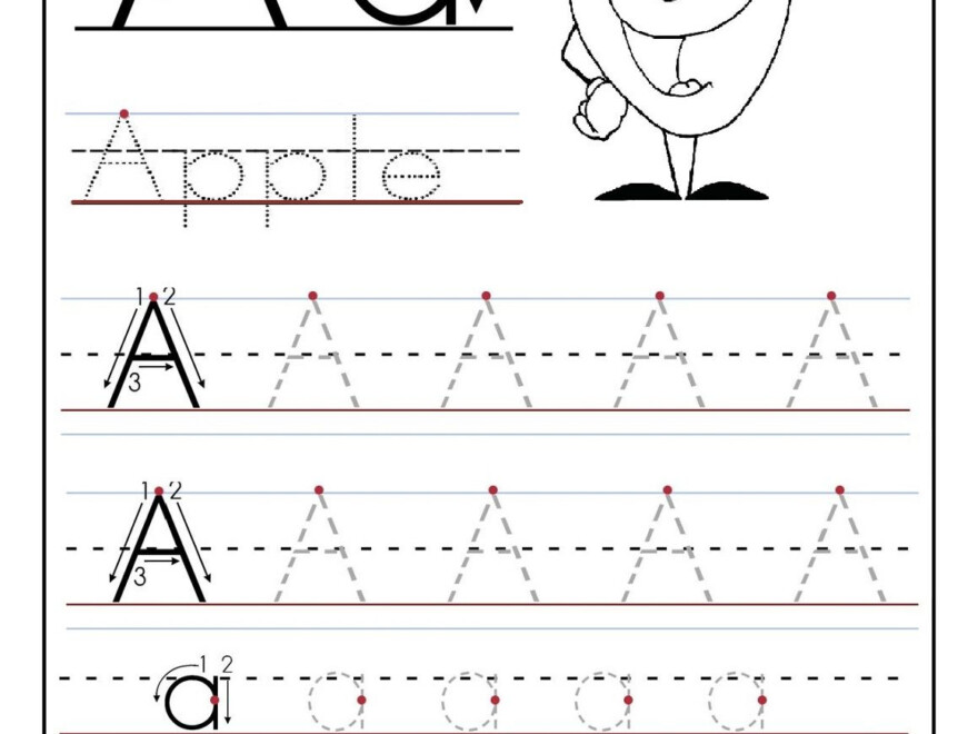 Trace Letter A Sheets To Print | Printable Preschool intended for Tracing Letters Activity Sheets