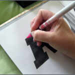Trace Letters Onto Wood - Sparkles Of Sunshine in Tracing Letters Onto Wood