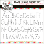 Trace Me Alphabet Letters A-Z | Alphabet Worksheets, Tracing in Tracing Letters Clipart