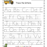 Traceable Alphabet For Learning Exercise | Letter Tracing with regard to Printable Tracing Alphabet Letters Az