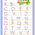 Tracing Abc Letters For Study English Alphabet. Worksheet pertaining to Tracing English Letters