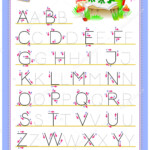 Tracing Abc Letters Study English Alphabet Worksheet Kids pertaining to Tracing Letters Of The Alphabet For Preschoolers