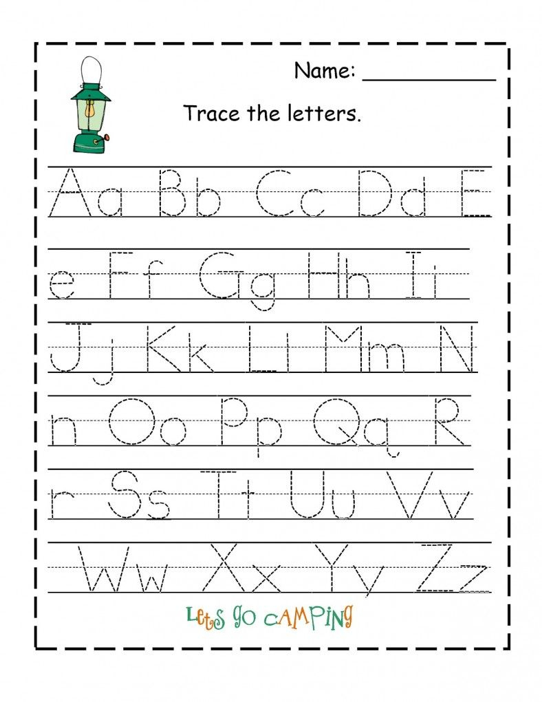 Tracing Alphabet Abc Printable | Preschool Worksheets throughout Tracing Alphabet Letters For Kindergarten