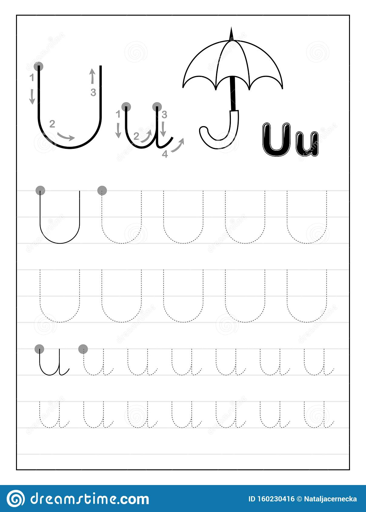 tracing letter u worksheets tracinglettersworksheetscom