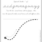 Tracing Approach Letters, Cursive, Big with regard to Tracing Letters Cursive