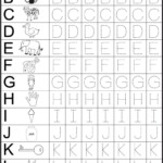 Tracing Letters A-M | Ty | Preschool Worksheets, Letter inside Letter Tracing Worksheets Template