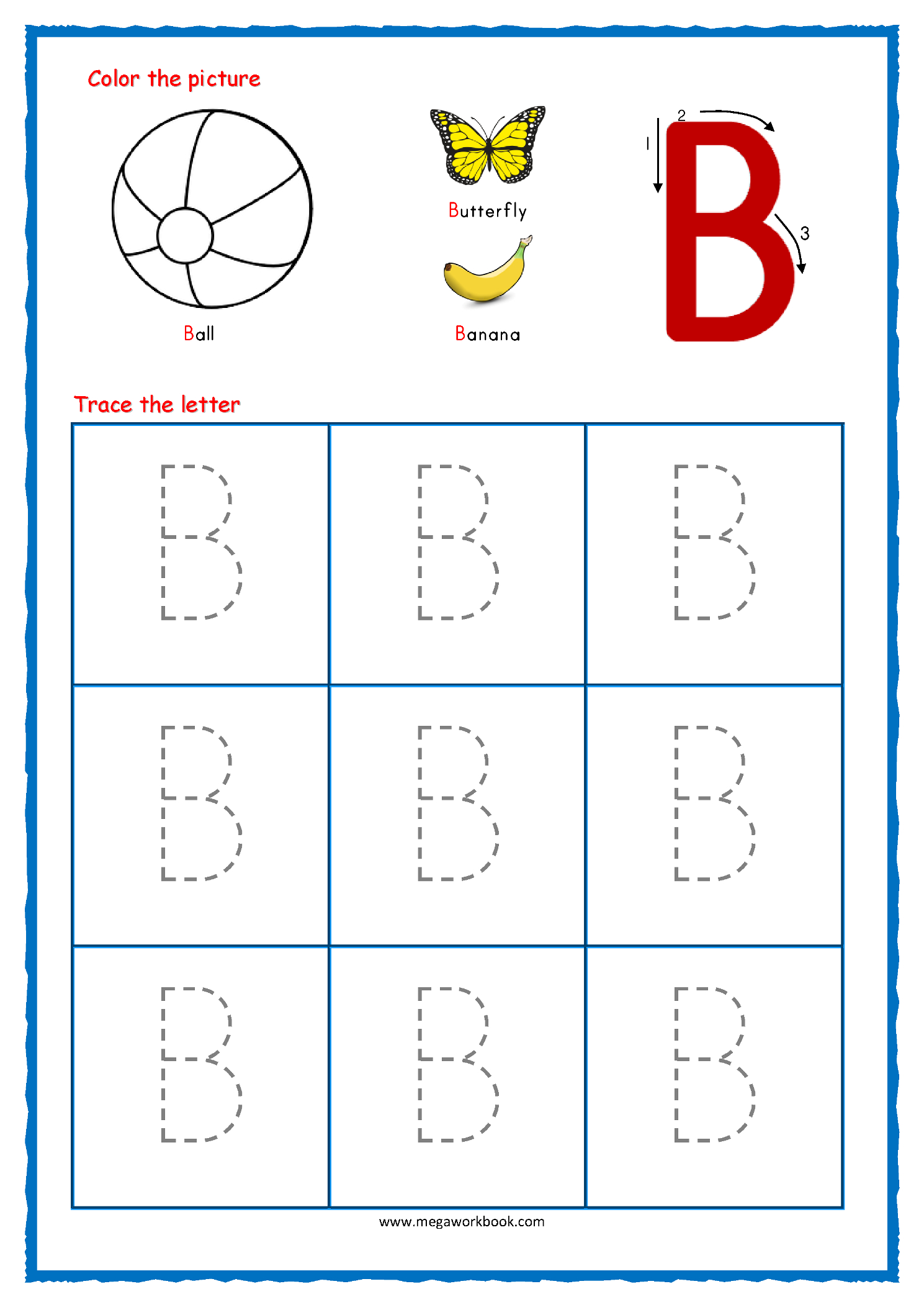 Tracing Letters - Alphabet Tracing - Capital Letters pertaining to Tracing Letters For Kindergarten Sheets