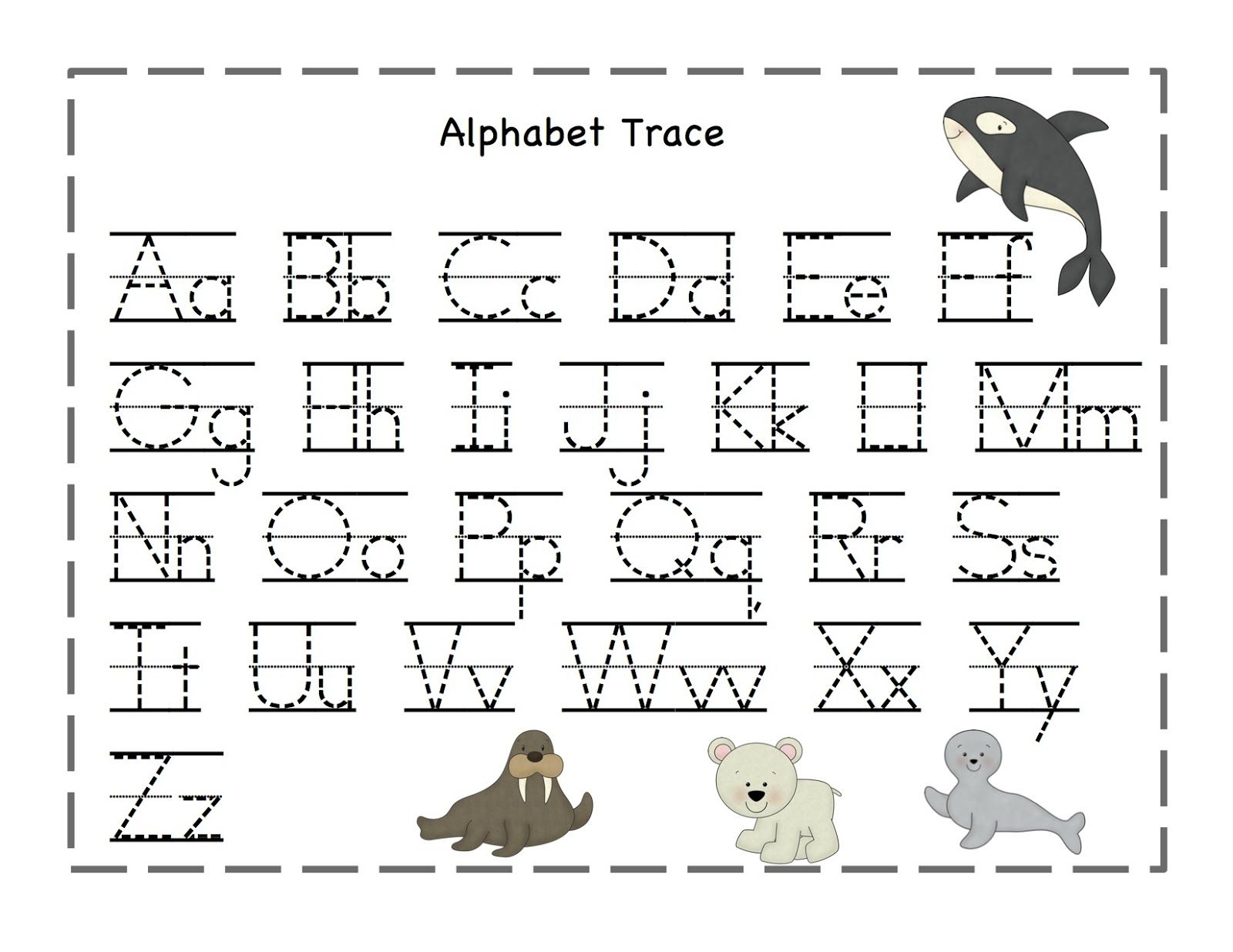 Tracing Letters And Numbers Printable Free  TracingLettersWorksheets.com